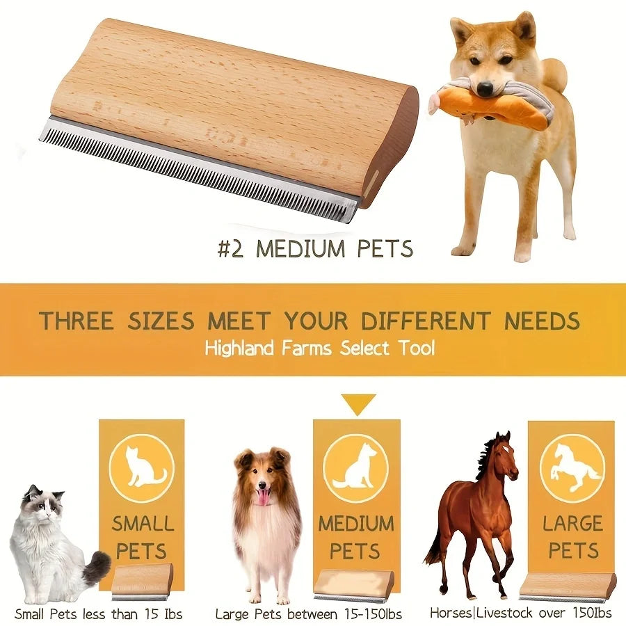 Pet DeShedding Grooming Tool